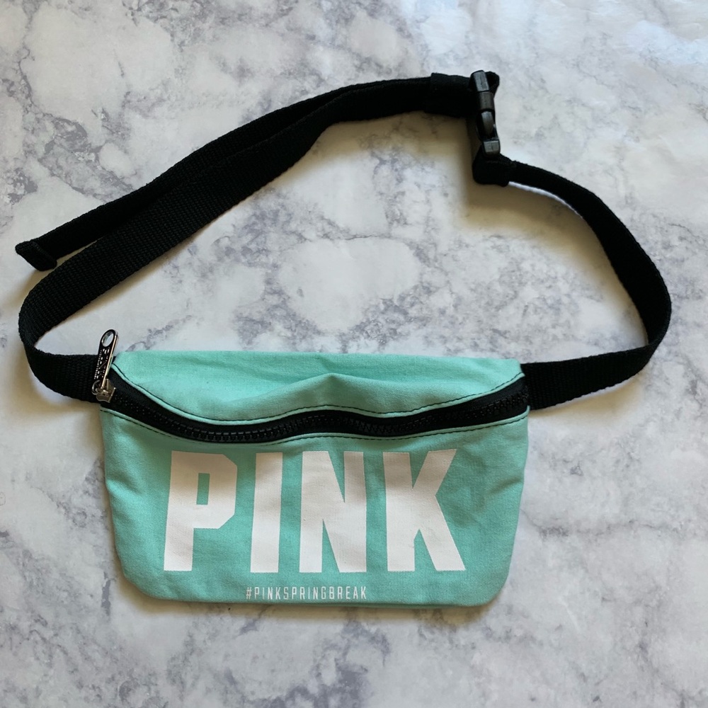VS PINK mint blue fanny pack